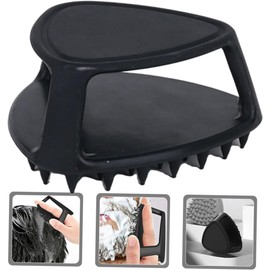 Cepillo Exfoliante Negra para Barba y Cuero Cabelludo de Silicona