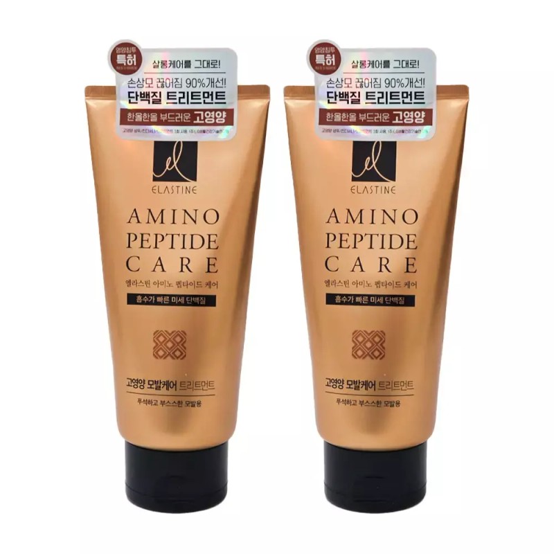 Elastin 엘라스틴 아미노펩타이드 고영양 트리트먼트 300ml 2개 Elastine Aminopeptide High