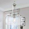 WUZUPS Chandelier Rustic Farmhouse Industrial Round Ceiling Pendant LED Light