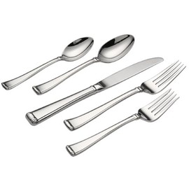 Gorham Column 5-Piece Place Setting, Silver