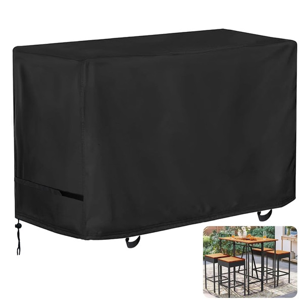 Oslimea Patio High Top Dining Set Cover, Outdoor Table and