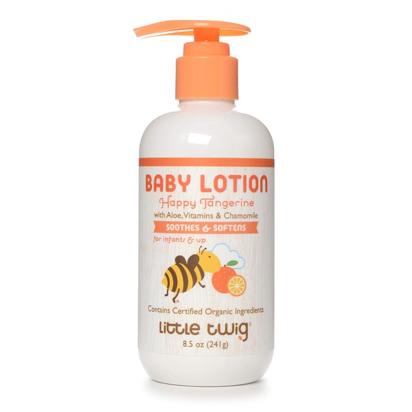 Little Twig All Natural Baby Lotion, Happy Tangerine, 8.5 Fluid Ounce