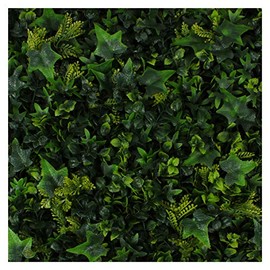 Milltown Merchants Artificial Hedge - Outdoor Artificial Plant - Great Boxwood and Ivy Substitute - Sound Diffuser Privacy Fence Hedge - Topiary Greenery Panels (2, English Garden)