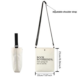 JTOUK Smut Reader Inspired Crossbody Bag God's Apology for Men in Real Life Bookworm Gift, Real Life Cb EU, 6.5 Inches ×8.27 Inches