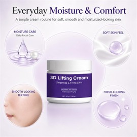 3D Lifting Night Cream, Wake Up to Firmer, Smoother-Looking Skin for Face