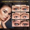 Lucoss 2025 Eyelash Lifting Set with Dyeing Brown and Black,