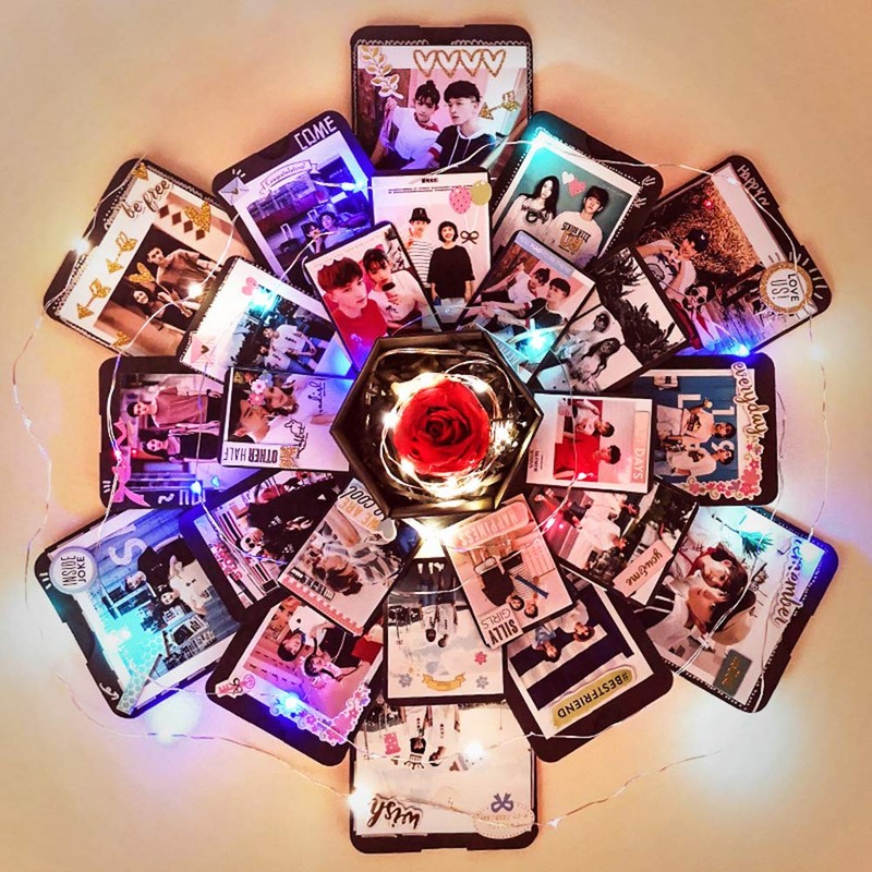 ECTY Creative Explosion Box -Scrapbook DIY Photo Album Box for