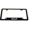 RFUTRNVBC Stainless Steel License Plate Frame Cover Holder ForKia Black