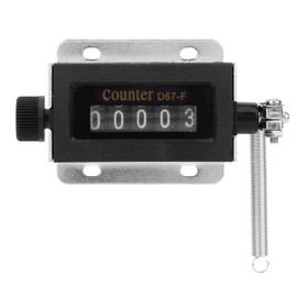 D67F 5 Digit Mechanical Counter Clicker Manual Mechanical Counter Resettable Manual Hand Pull Stroke Tally Clicker Counter for Press and Printing Press