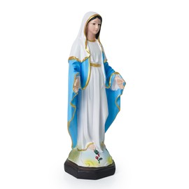 Aoneky Virgin Mary Statue - 12’’H Madonna Sculpture - Our Lady of Grace - Religious Gifts Catholic Blessed Mother Sculpture Home Decor