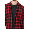Forever 21 Men's Plaid Flannel Shirt, Red