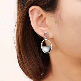 Anti-allergic Silver/Gold/Rose Gold Palted Ring with Shell Dangle Drop Earrings Fashion Earrings for Women/Girls Jewelry to Friend’s Gift