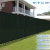 E&K Sunrise 6' x 50' Green Fence Privacy Screen, Commercial