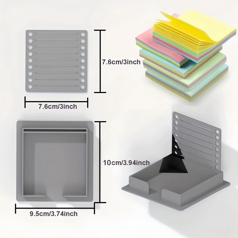 Sticky Note Stencil,Sticky Note Hold/er with Stencil,Sticky No/te Line Stenc/il
