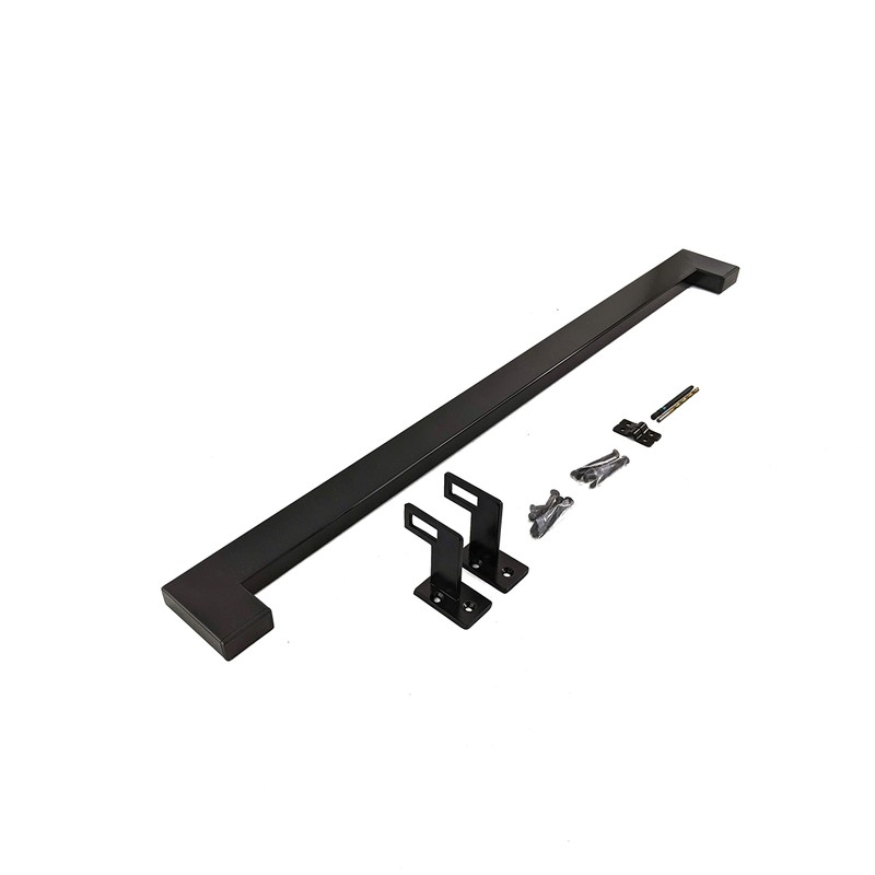 Modern Aluminum Handrail Grab Bar Kit, Adjustable Steel Brackets Included,