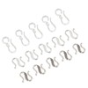 LALAFINA 80pcs S-Hook Clasps Silver Plating Jewelry Accessories for Bracelet