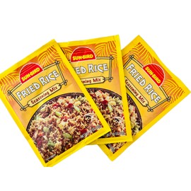Fried Rice Seasoning Mix Bundle with 3 Packs of Sun Bird Fried Rice Seasoning Mix and 1 Reusable Bag for Storage or Leftovers - Perfect for Easy and Delicious Fried Rice!