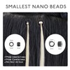 WENNALIFE Nano Bead Hair Extensions, 50g 50s 20 Inch Natural