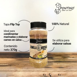 Pontino Semilla de mostaza, 370 g