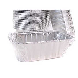 Handi-Foil KitchenDance Disposable Aluminum Loaf Pan - 15 Ounces Aluminum Foil Pan for Bread, Fruit Cakes - Baking Pans for Baking, Cooking, 5000, 50