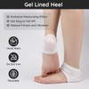 Segbeauty Heel Open Toe Socks, 4 Pairs Gel Heel Socks,