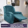 ZNSAYOTX Stretch Velvet Recliner Cover 4-Pieces, Thick Soft Recliner Chair