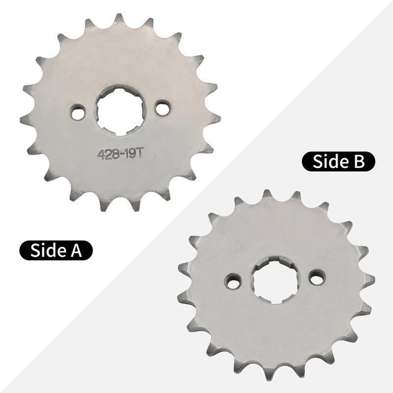UOIENRT 428-19T 20mm Front Engine Sprocket, Fit for Many Chinese