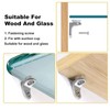 20Pcs Mounting Brace Fixing Glass Shelf Bracket Pegs Supports with
