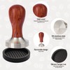 Abeskch 53mm Espresso Tamper Kit, Hard Wood Espresso Tamper Tool