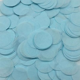 8000pcs Heart Shaped Biodegradable Wedding Confetti Paper Confetti for Anniversary, Birthday, Graduation, Wedding, Bridal Shower & Baby Shower Parties Decorations (Dot Shaped-Light Blue)