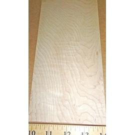 Birdseye Maple Wood Veneer 4" x 9" with Paper Backing 1/40th Thickness A