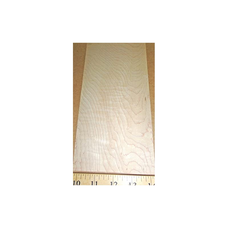 Birdseye Maple Wood Veneer 4" x 9" with Paper Backing