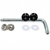 Kuroobaa Titanium Motorcycle License Plate Bolts M6x15mm Snowflake Design, Set