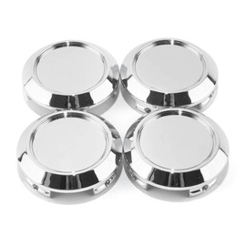 RhinoTuning Wheel Center Hubcaps 4pcs Silver ABS Plastic Wheel Center Covers Replacement of Rim for Wheel Center Hubs