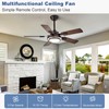 Depuley 42-Inch Ceiling Fan with Light: Walnut Ceiling Fans with