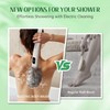 Pecait Electric Body Brush, African Bath Sponge Back Scrubber for