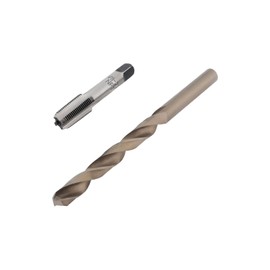 YINETTECH Tap Set 1/8-27 NPT Tap 8.3 mm HSS High Speed Steel for Metal Plastic Wood 1/8 Inch NPT Holes Drilling