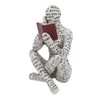Acouto Resin Reading Woman Figurine, Innovative Lady Reading Pulp Bookcase