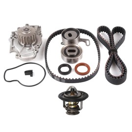 MPLUS Timing Belt Kit & Water Pump & Thermostat Fits 1997 for Acura CL 2.2L, 1998-1999 for Acura CL 2.3L, 1994-1997 for Honda Accord 2.2L, 1998 for Honda Odyssey 2.3L