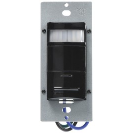 Leviton Decora 120/277V Wall Switch Occupancy Sensor, ODS10-IDE, Black