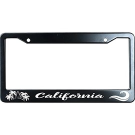 NoSimple California License Plate Frame 6x12 Inches Fits All US Standard Include 2 Screws, Black