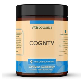 🧠⚡ VitalBotanics COGNTV Nootrópico | 200 Cápsulas | Cordyceps + Vitaminas B + CoQ10 + Aminoácidos & Uva