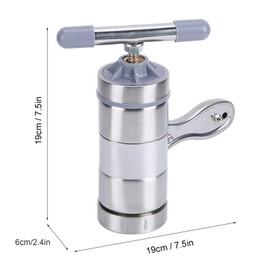 Tenpac Honey Press, Manual Honey Press, Non-Toxic Handheld Honey Press for Beekeeping Supplies, Beekeeping Tool, Mini Portable Honey Extractor, Stainless Steel, Manual Honey Press Machine, Beekeeping