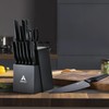 Arrtcy Knife Set - Kitchen Knife Set with Built-in Sharpener
