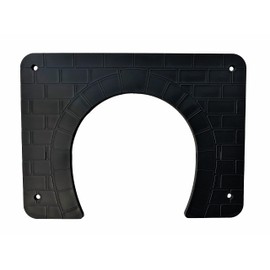 Linic Products UK Made Hedgehog Highway Gate/Surround for Fences, etc. (S7890) Free UK Postage (2, Black)