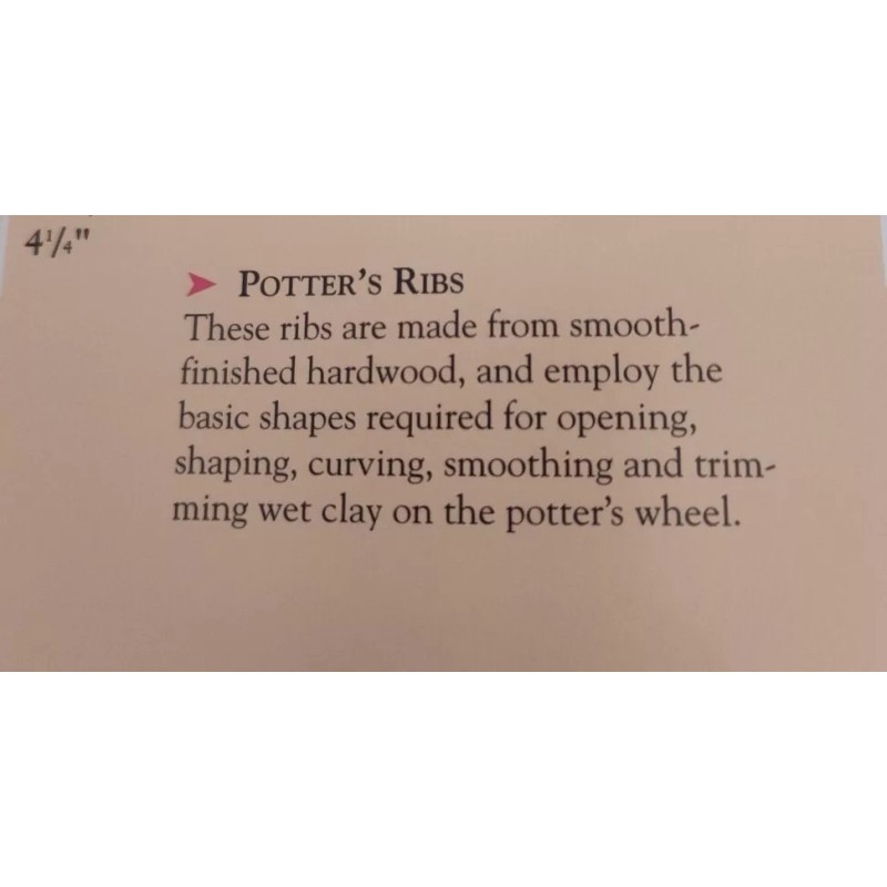 Kemper Tools Wood Rib RB1 4 1/8"