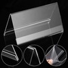 Risedot 12 Pack Acrylic Name Plates for Desks, Horizontal Slant
