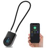 Anweller Fingerprint Cable Lock, Padlock with 38 cm Steel Cable,