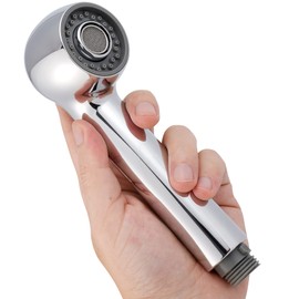 Hibbent Pull Out Sink Sprayer Head Replacement, 2 Function Kitchen Sink Faucet Head, G1/2 or 13/16 Inch Thread Faucet Head Kitchen Tap Sprayer Spout, Chrome