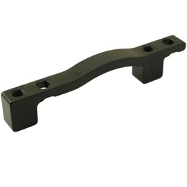 YTgilo Bicycle Disc Brake Adapter Front Disc 203mm Brake Pads Front Forklift Rack Converter Brake Caliper Mount Adapter Parts for MTB Mountain Bike Black